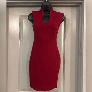 Wine Sleeveless Dress